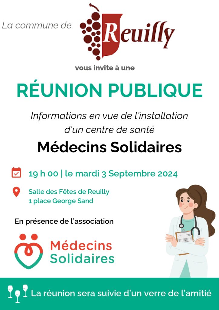 L’association Médecins Solidaires installe un centre de santé dans notre commune !